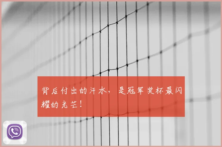 背后付出的汗水，是冠军奖杯最闪耀的光芒！